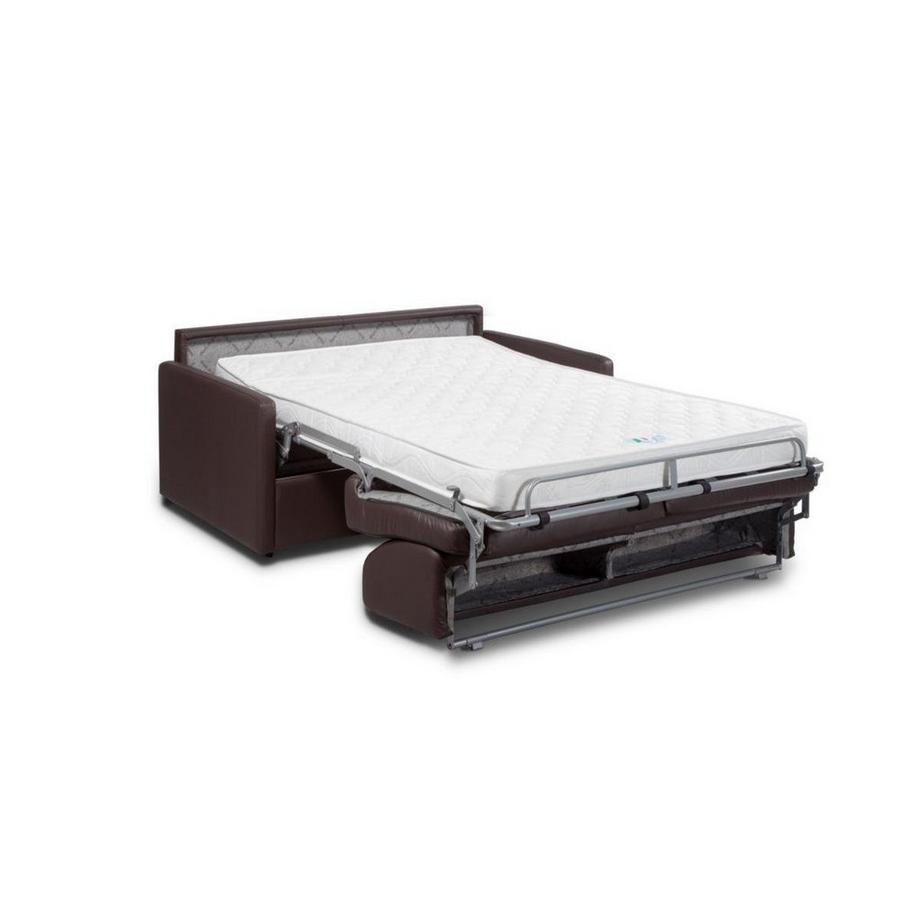 Vente-unique Canapé 3 places conible express en simili CALIFE Couchage 1Matelas  