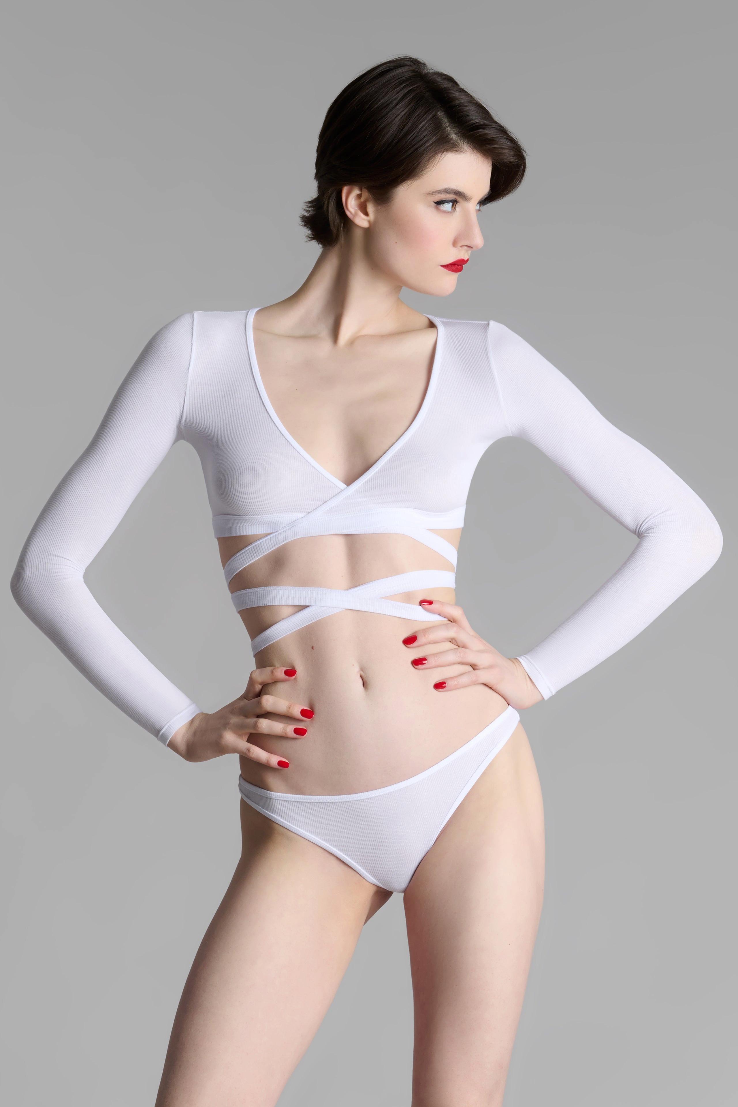Image of Wickel Langarm - La Femme Amazone Damen Weiss XS
