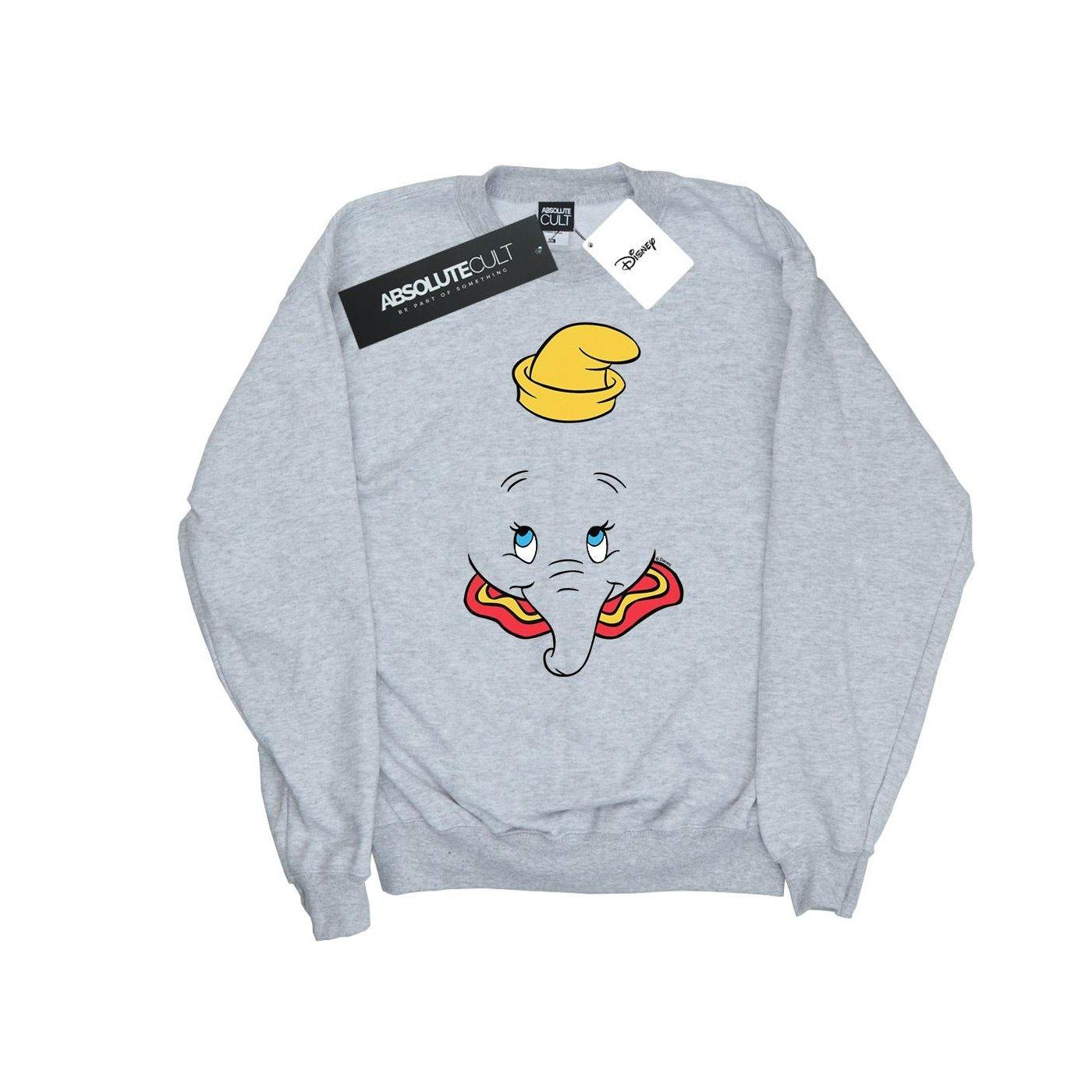 Image of Dumbo Face Sweatshirt Unisex Grau 140/146