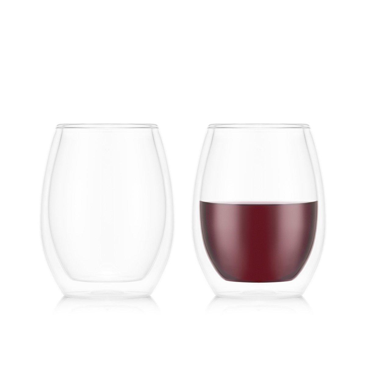 Image of 2-teiliges Set doppelwandiger Weingläser- Merlot SKÅL 2-teiliges Set doppelwandiger Weingläser- Merlot SKÅL