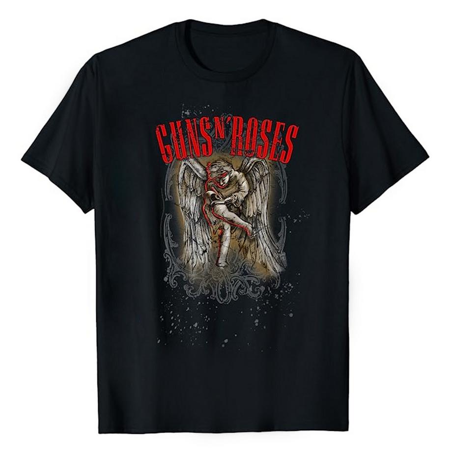 Guns N Roses T-shirt con stampa grafica angelo  