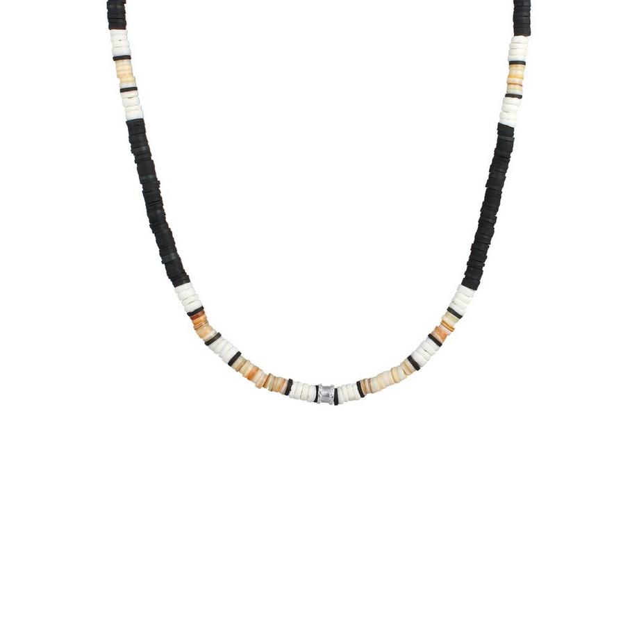 Halskette  Heishi Beads Vintage Surfer 925 Silber