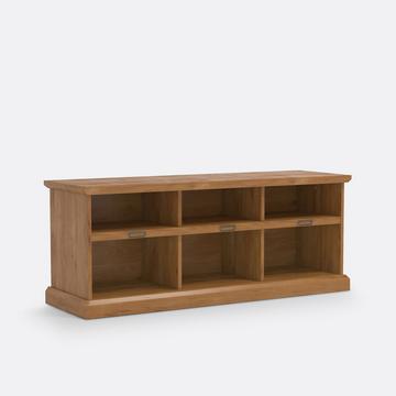 Meuble-banc d'entrée en pin