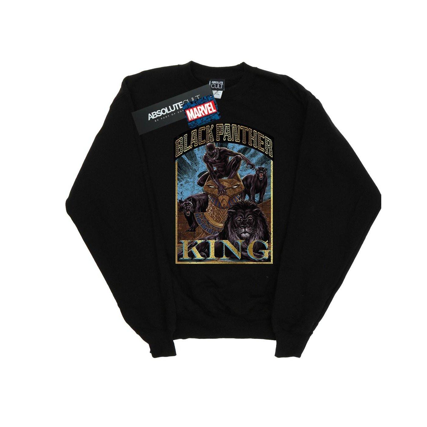 Image of Black Panther Homage Sweatshirt Unisex Schwarz 116