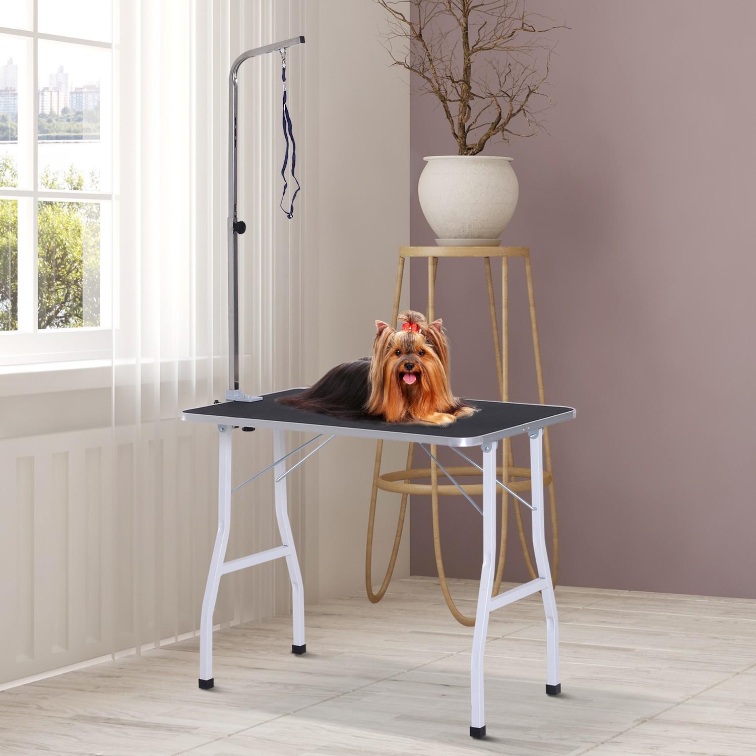 Northio  Table De Toilettage Pour Chien Avec Élingues, Pour Le Bain Domestique Et La Coupe De Cheveux, Hauteur Réglable 