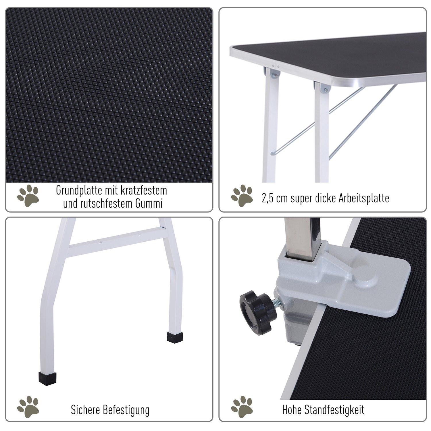 Northio  Table De Toilettage Pour Chien Avec Élingues, Pour Le Bain Domestique Et La Coupe De Cheveux, Hauteur Réglable 