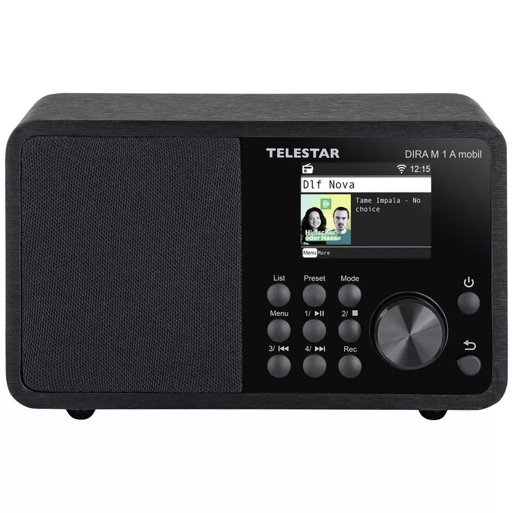 Telestar DIRA M 1 A Mobile EWF Battery-operated Mono Multifunction Radio DAB+ / FM / Internet / Bluetooth Black