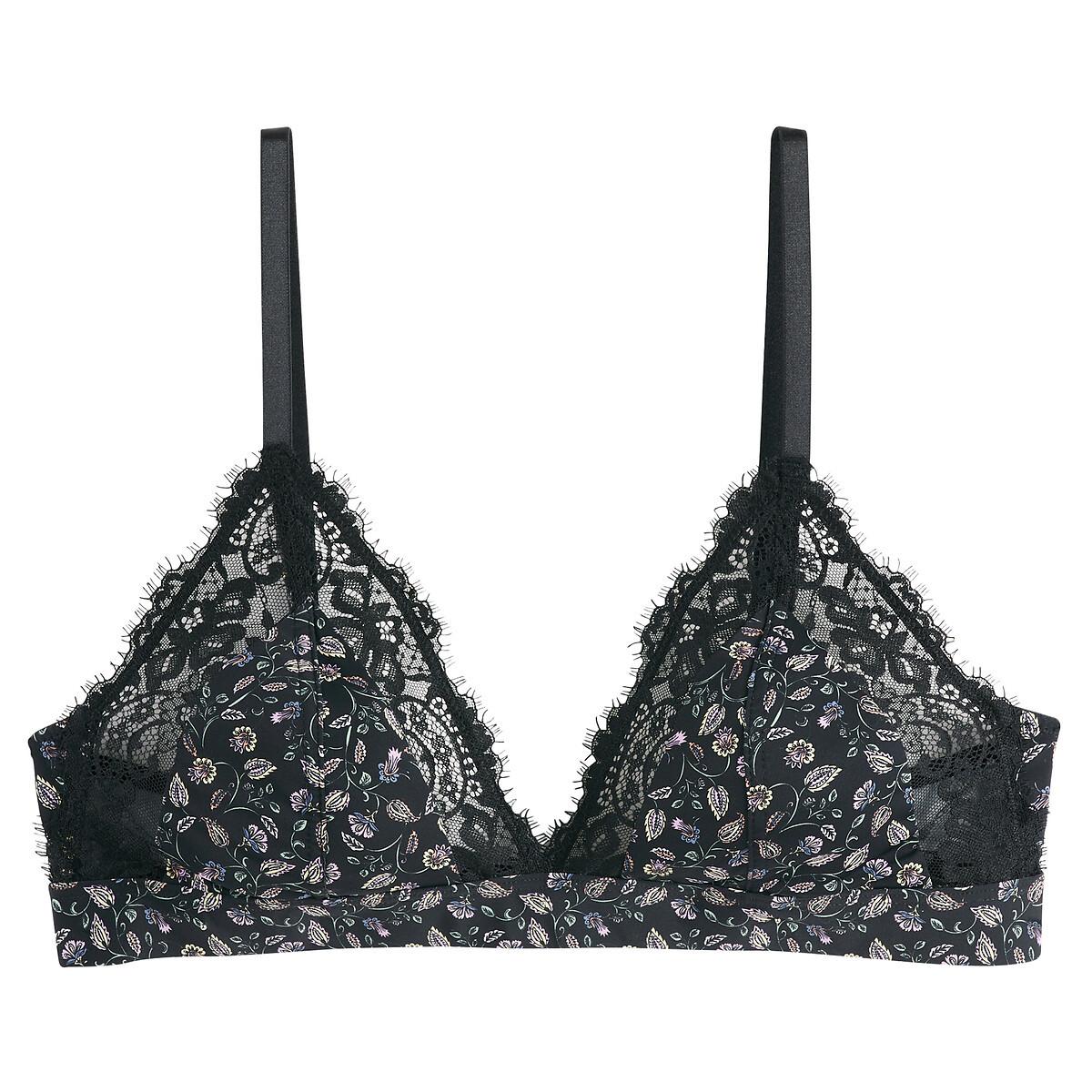 La Redoute Collections  Soutien-gorge triangle microfibre imprimée Ambre 