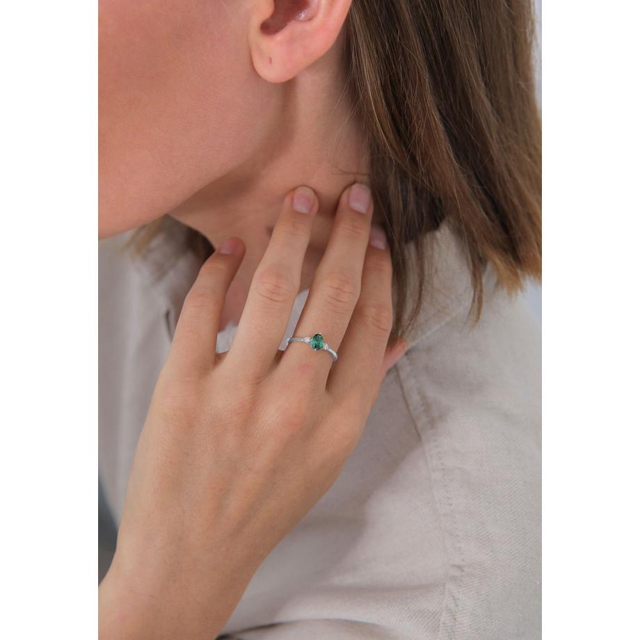 Elli  Bague Femmes Bande Élégant Avec Zirconium 