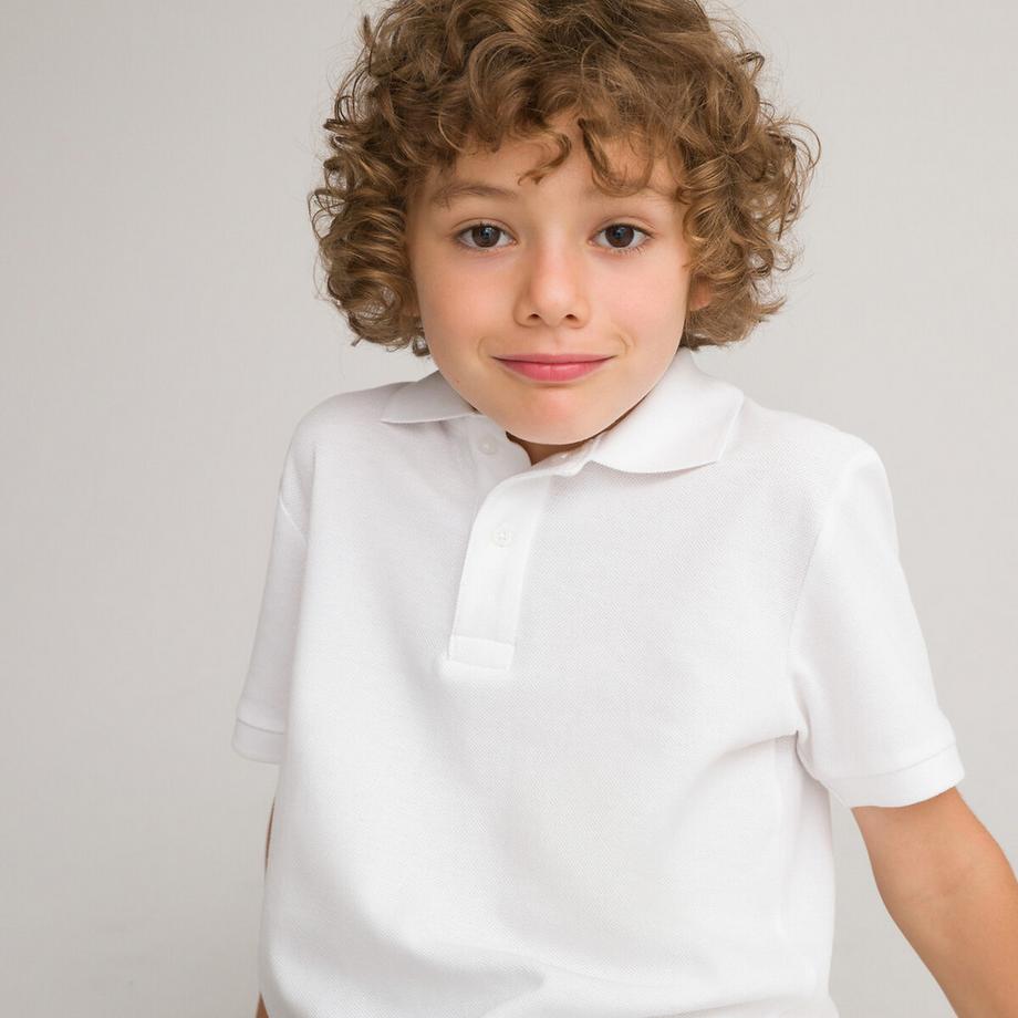 Polo manches courtes en coton piqué