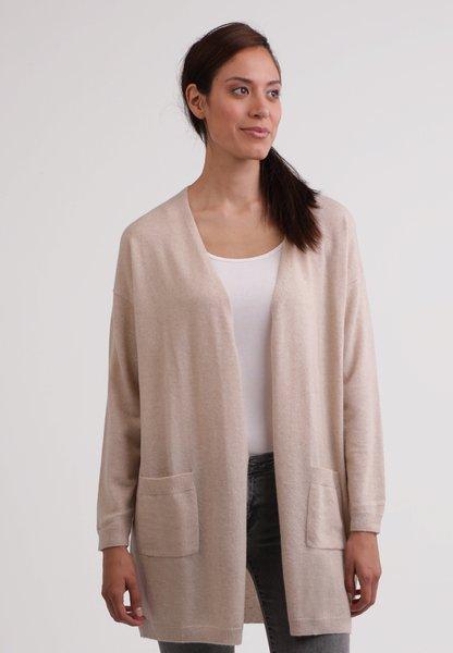 Image of Kaschmir Cardigan Long Damen Weizen L
