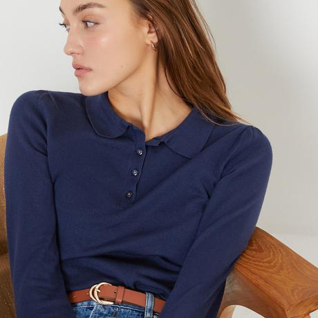 La Redoute Collections  Pull basique col polo 