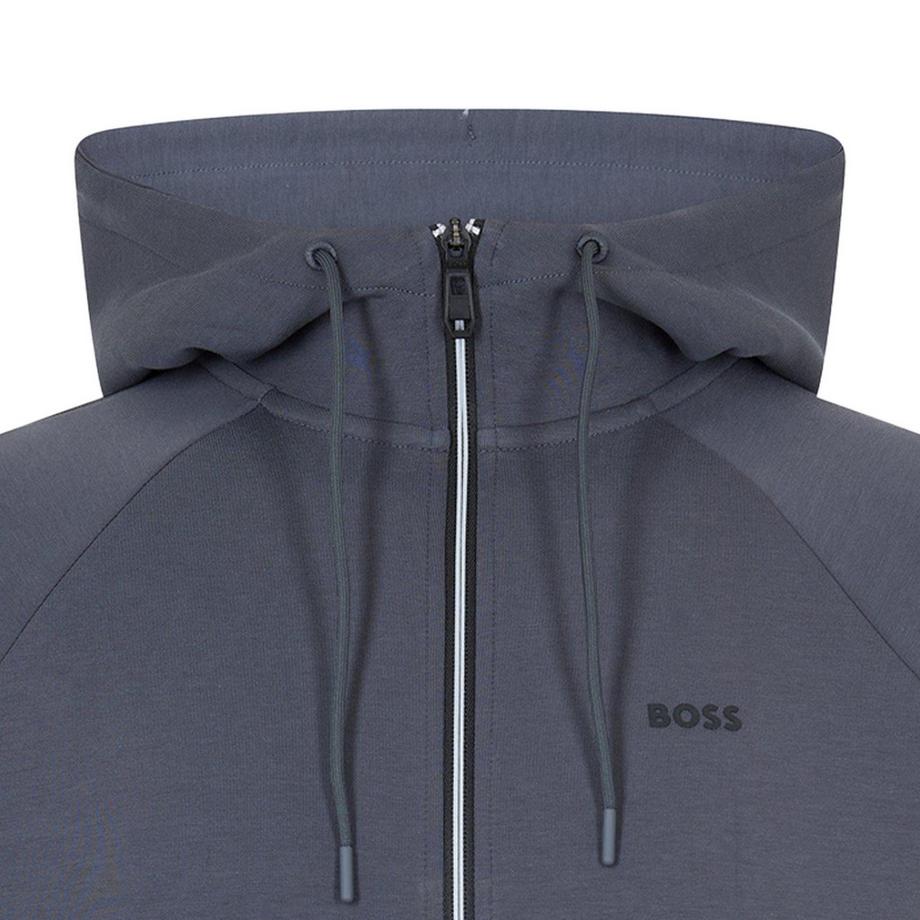 BOSS Hoodie Mit Durchgehendem Reißverschluss, Raglanärmel  
