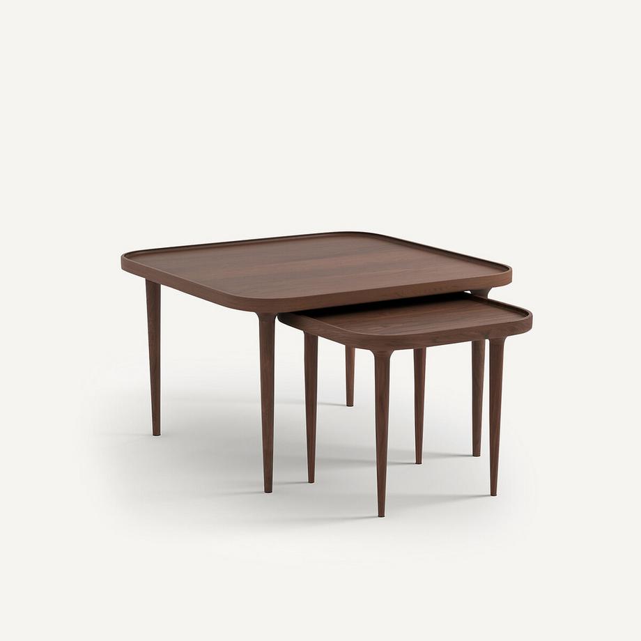 AM.PM Table basse noyer massif Magosia  