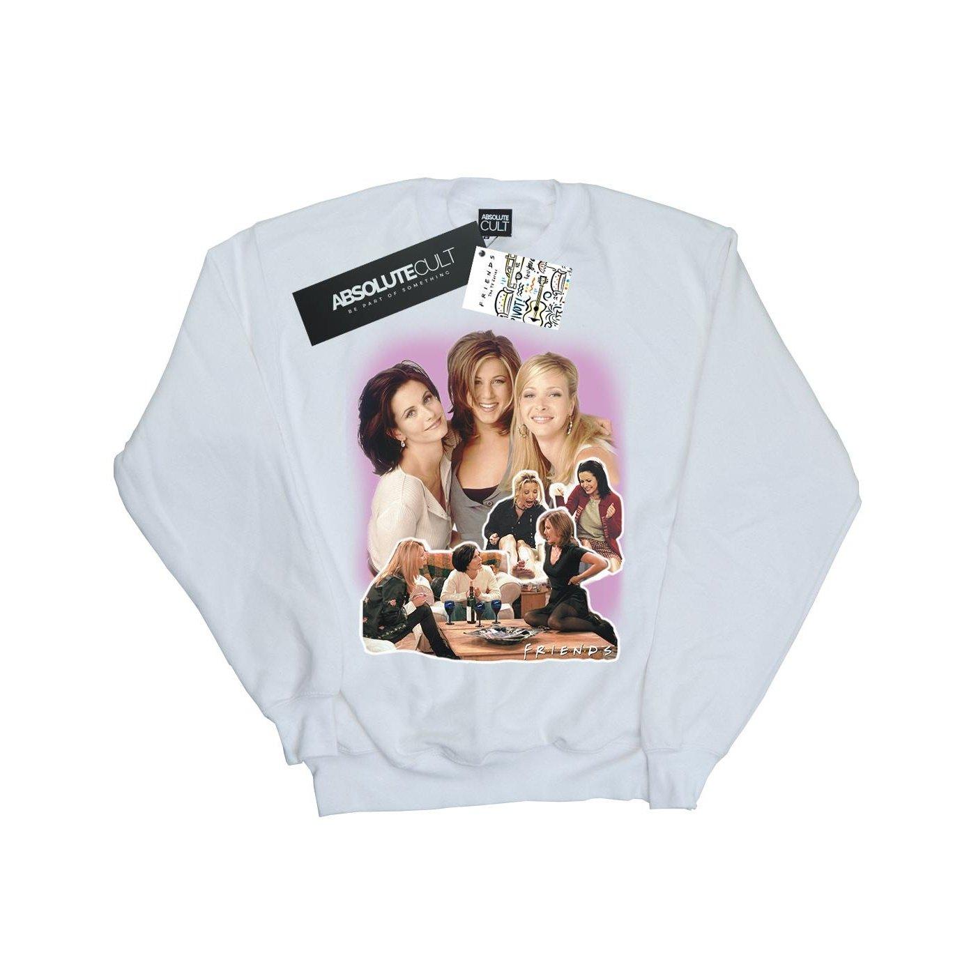 Image of Girls Collage Sweatshirt Herren Weiss M
