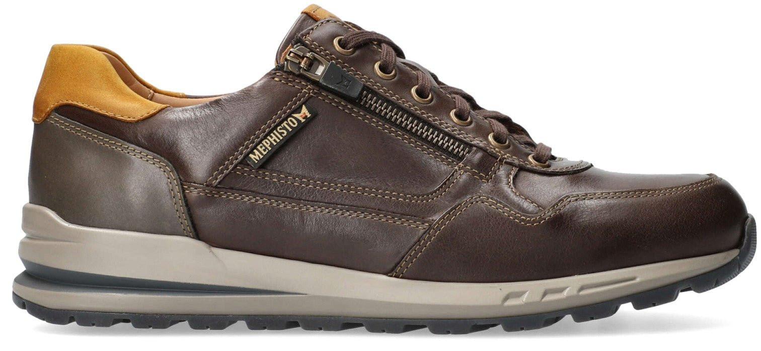 Image of Bradley - Leder Sneaker Herren Braun 46