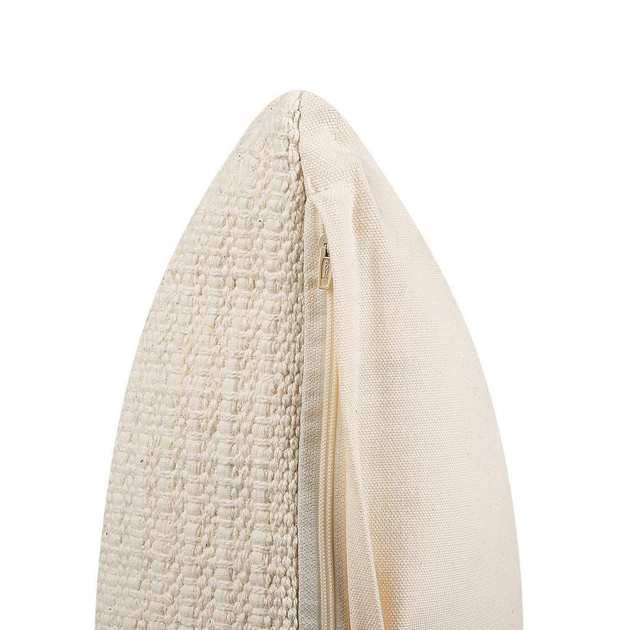 Beliani Lot de 2 coussins décoratifs en Coton Minimaliste PELLAEA  