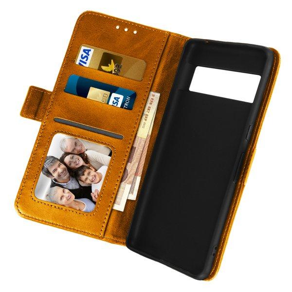 Image of Google Pixel 7 Pro Klappetui Gelbbraun