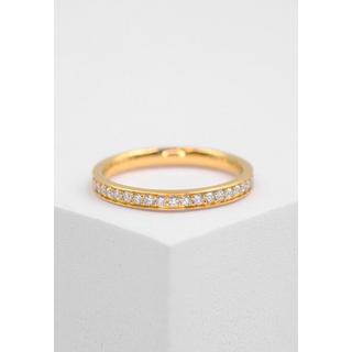 MUAU Schmuck  Mémoire Ring Diamant 0.50ct. Gelbgold 750 