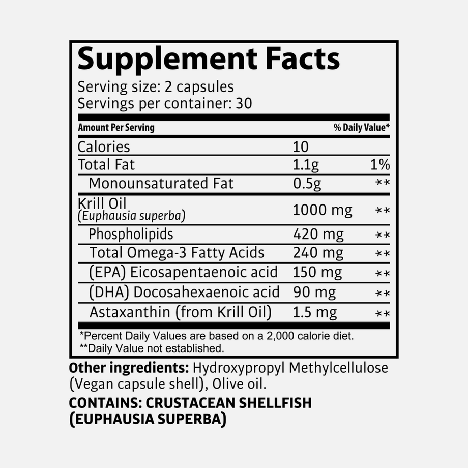Tasnim  Krillöl ESL – Für dein Gehirn – 60 Kapseln 