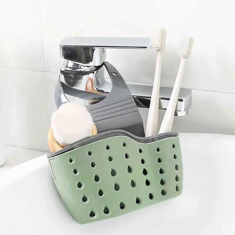 eStore Panier de rangement en plastique pratique pour la cuisine et la salle de bain  