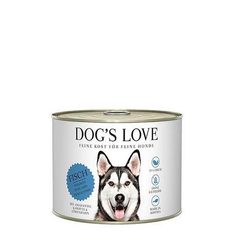 Dog's Love  Pesce adulto classico, amaranto, carota e tarassaco - Multipack 