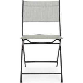 mutoni Chaise pliante de jardin Martinez gris clair  