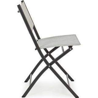 mutoni Chaise pliante de jardin Martinez gris clair  