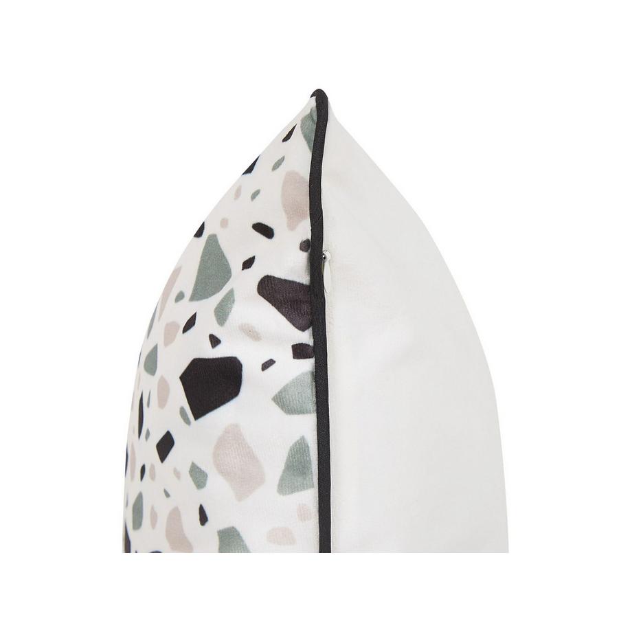 Beliani Dekokissen 2er Set aus Samtstoff Modern LAVENDER  