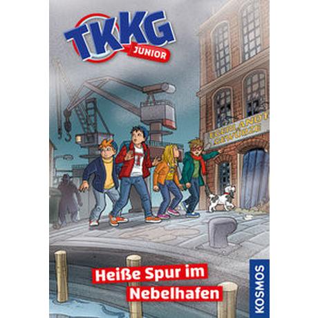 TKKG Junior, 23, Heiße Spur im Nebelhafen Schreuder, Benjamin; Julian, COMICON S.L.; Beroy + San (Illustrationen) Copertina rigida 