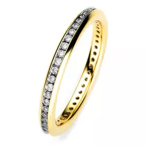 Mémoire-Ring 750/18K Gelbgold Diamant 0.35ct.