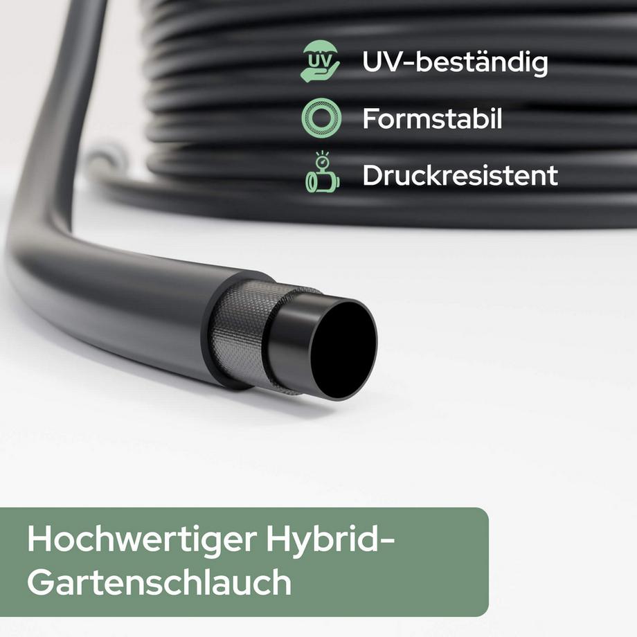 Arebos  Automatischer Gartenschlauchaufroller 35m 