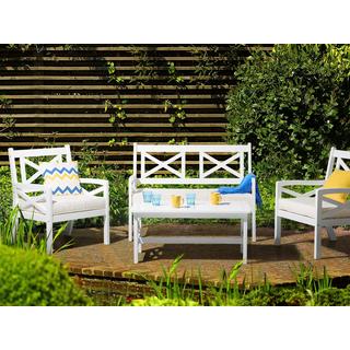 Beliani Gartentisch aus Akazienholz Skandinavisch BALTIC  