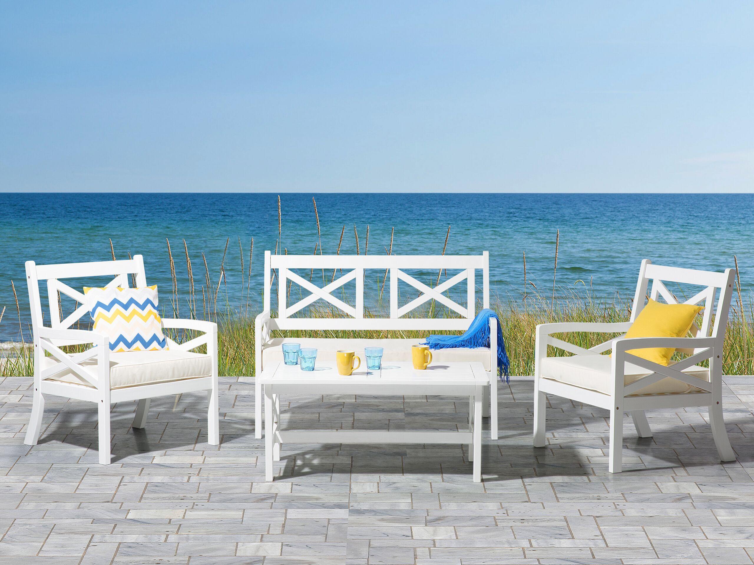 Beliani Table de salle à manger de jardin en Acacia Scandinave BALTIC  