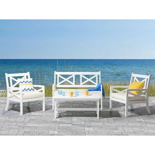 Beliani Table de salle à manger de jardin en Acacia Scandinave BALTIC  