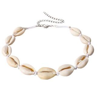 eStore  Collier Choker avec Coquillages - Blanc 