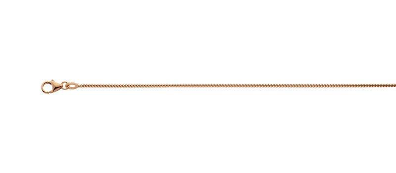 Image of Collier Schlange Rotgold 750, 1.3mm, 50cm Unisex Gold 50 CM