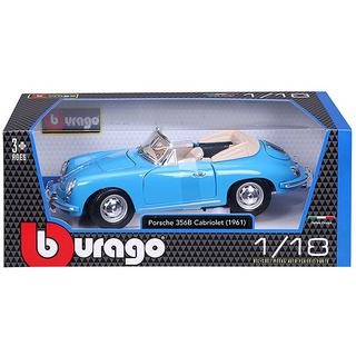 bburago  1:18 Porsche 356B Cabriolet 1961 Blau 