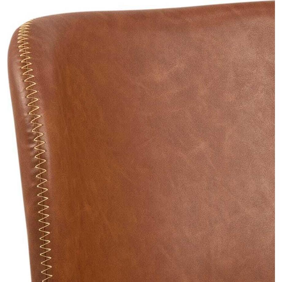 mutoni Sedia da pranzo Norway nero cognac  