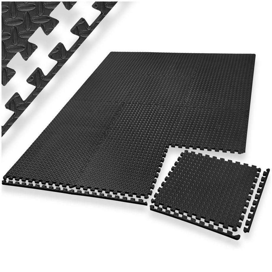 Ensemble de 24 dalles carrées  souples et antidérapantes