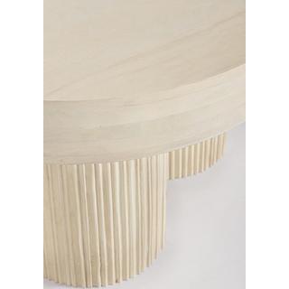 mutoni Table d'appoint Dacca naturel ronde 75  