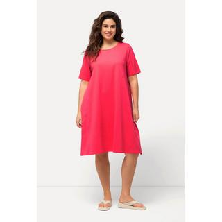 Ulla Popken Abito in jersey Linea A Girocollo Mezza Manica con Tasche  