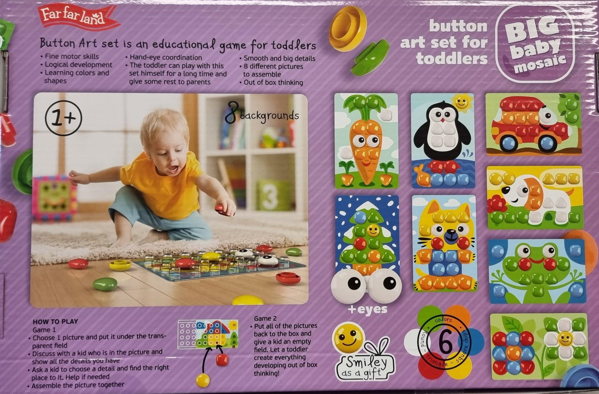 Montessori  Big Baby Mosaic/Mosaik - 39 pcs/teilig - 6 colors/Farben Montessori® by Far far land 