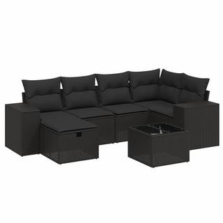 VidaXL set divano da giardino Polirattan  