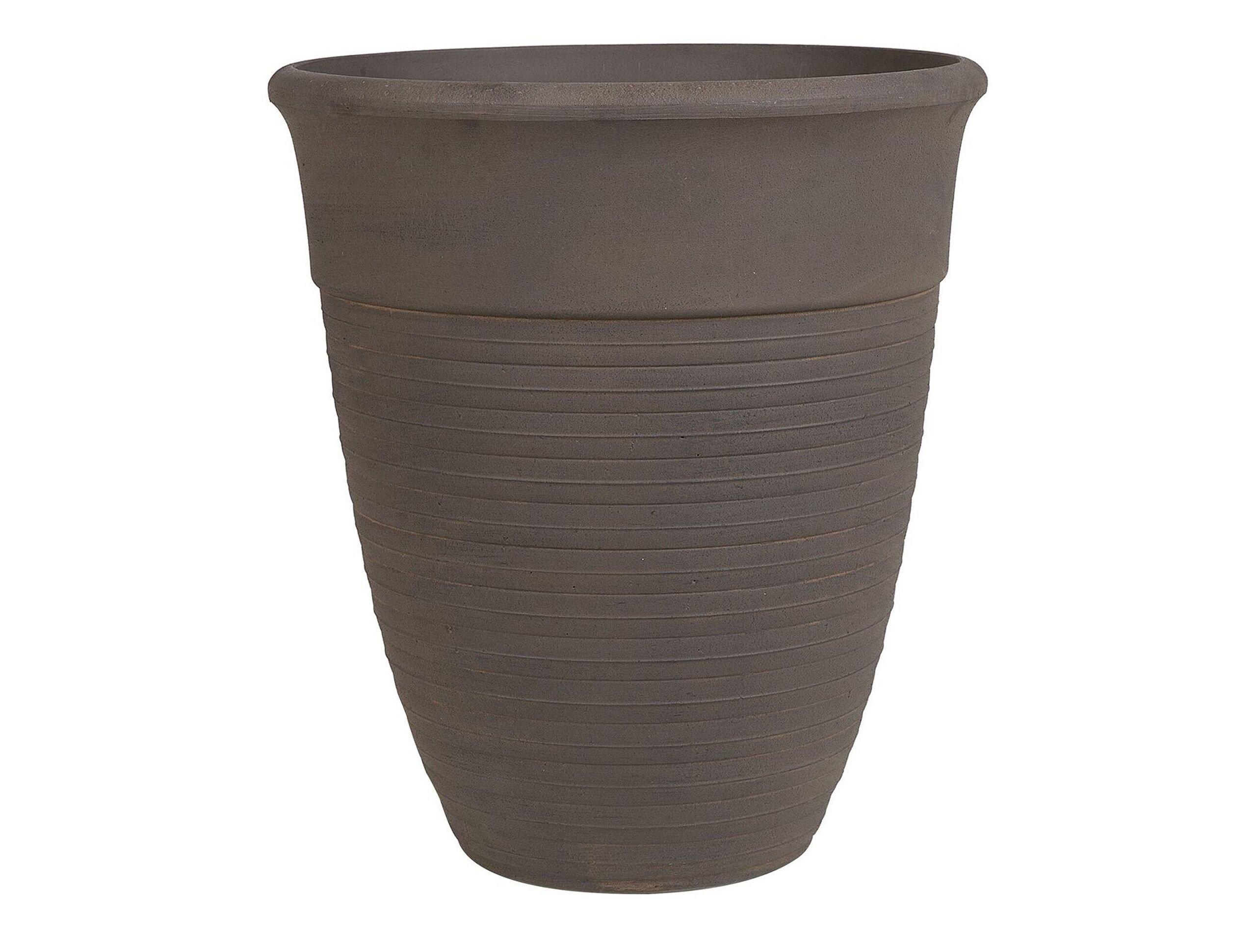 Beliani Lot de 2 pots de fleurs en Fibre d'argile Rustique KATALIMA  