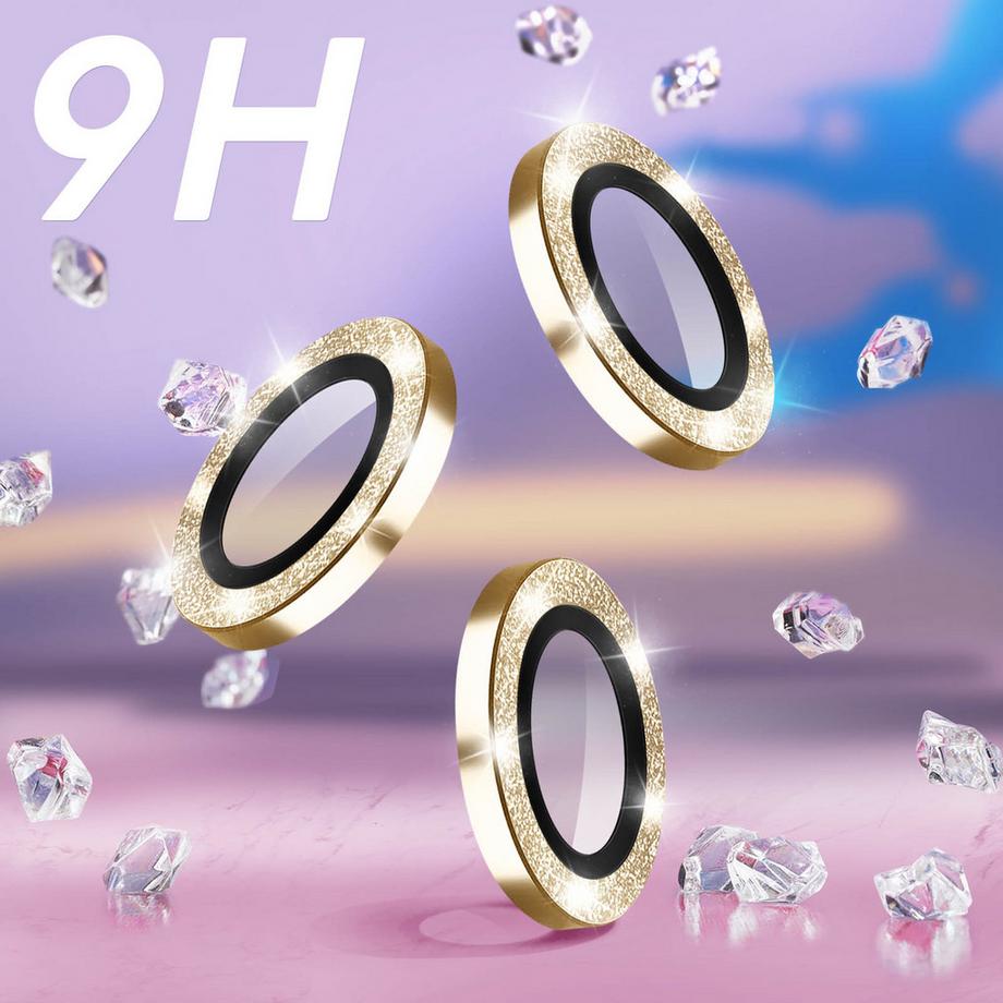 Avizar  Verre Caméra Galaxy S24 Or Pailleté 