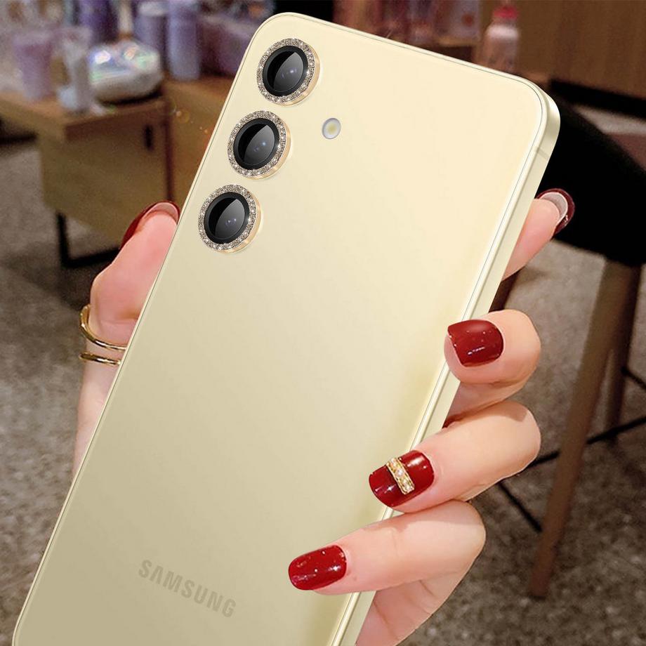 Avizar  Verre Caméra Galaxy S24 Or Pailleté 