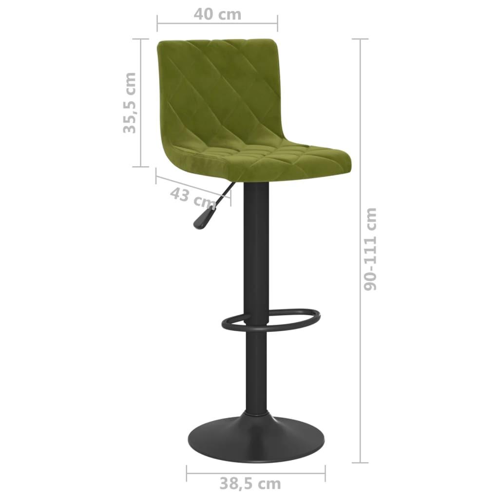 VidaXL Tabouret de bar velours  