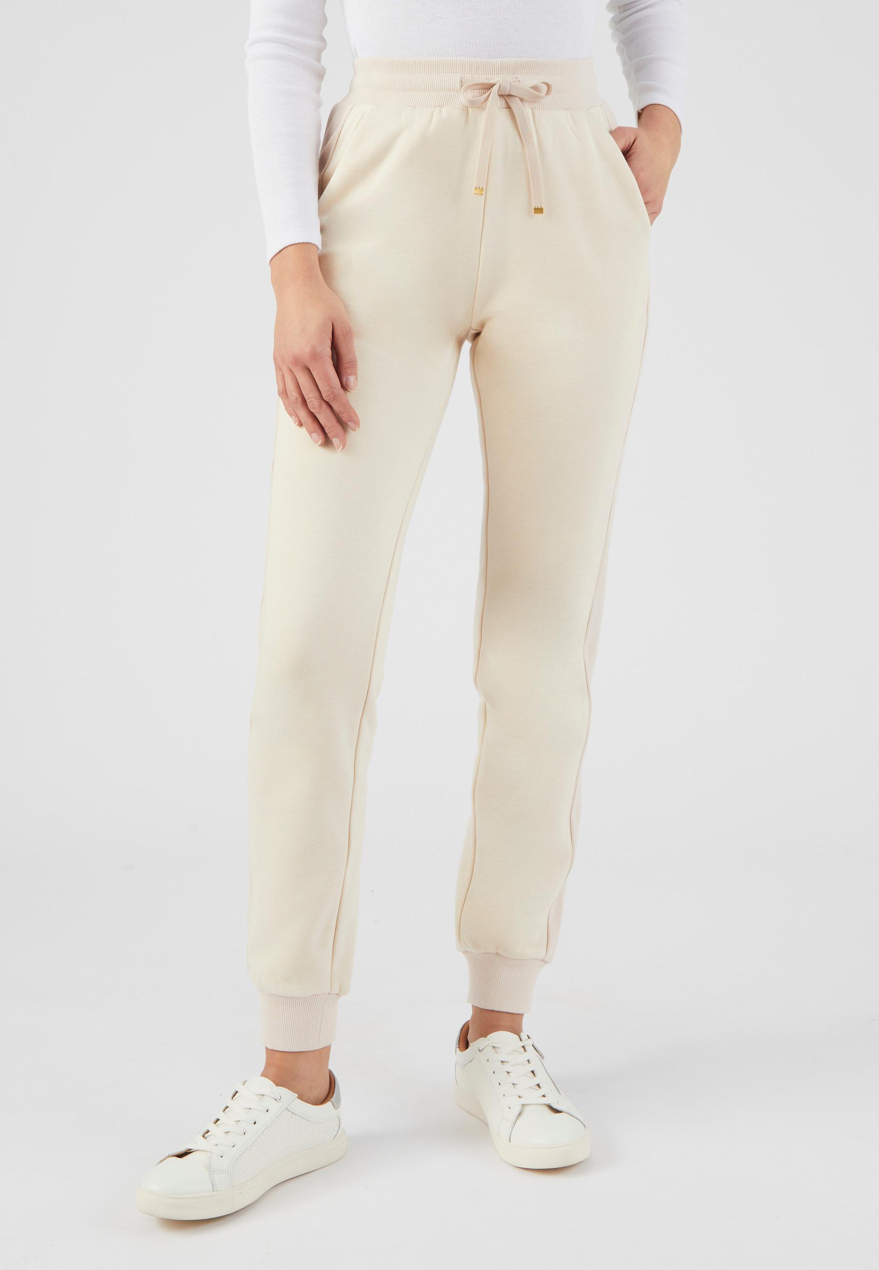 Image of Hose Aus Zwei Materialien Damen Braun 42/44