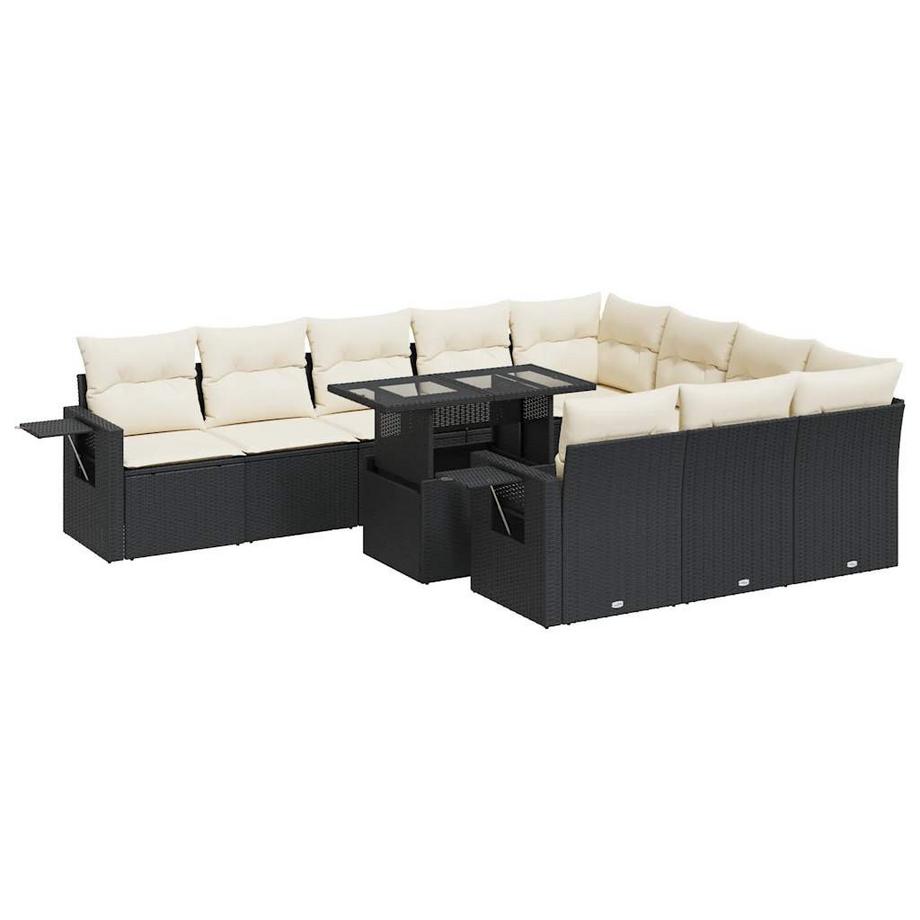 set di divani da giardino Polirattan